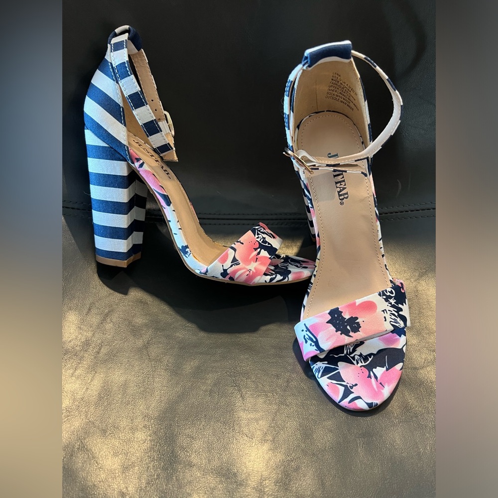 Justfab women’s heel with ankle strap